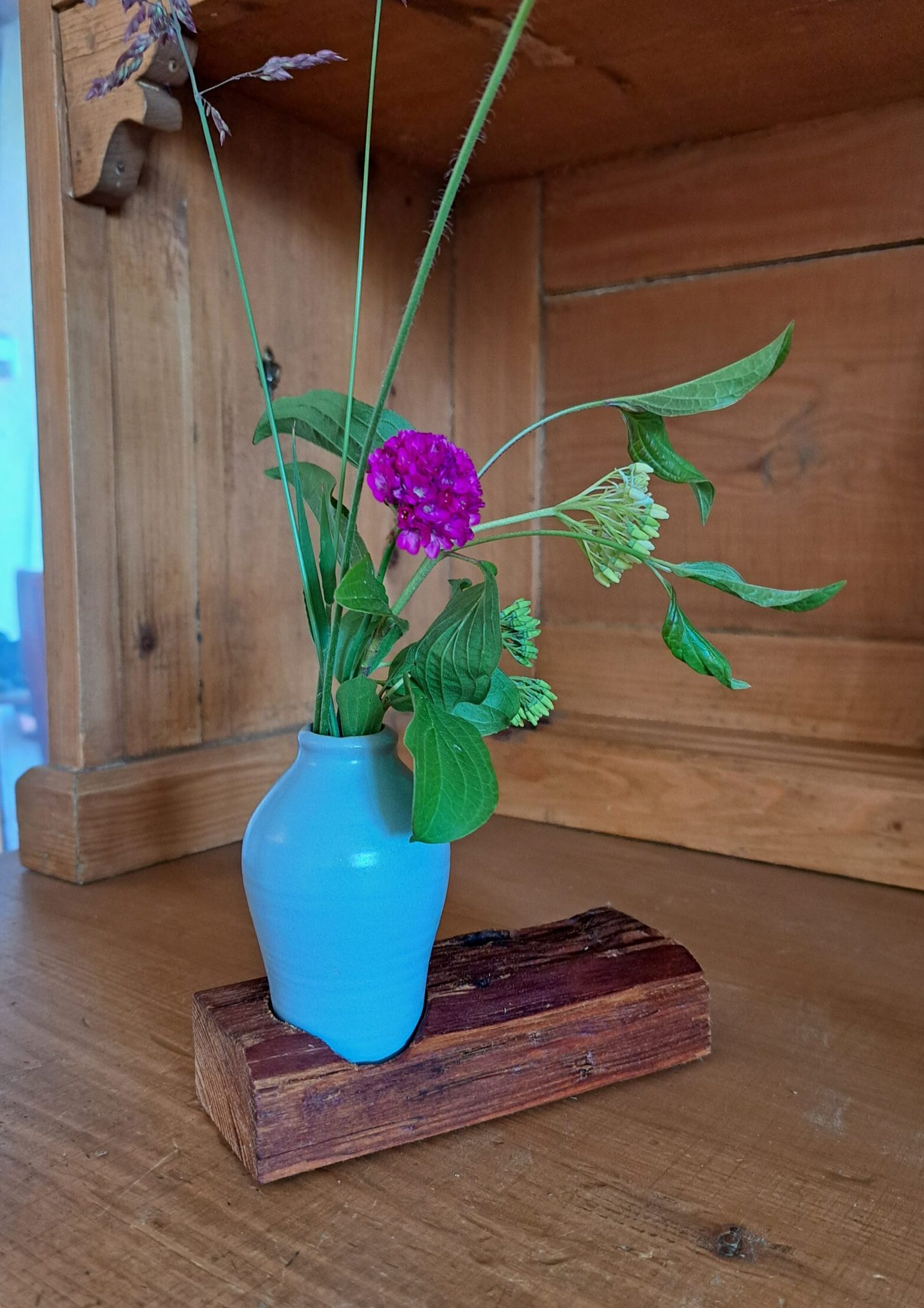 Altholz-Balken Vasenständer #Exemplar_B