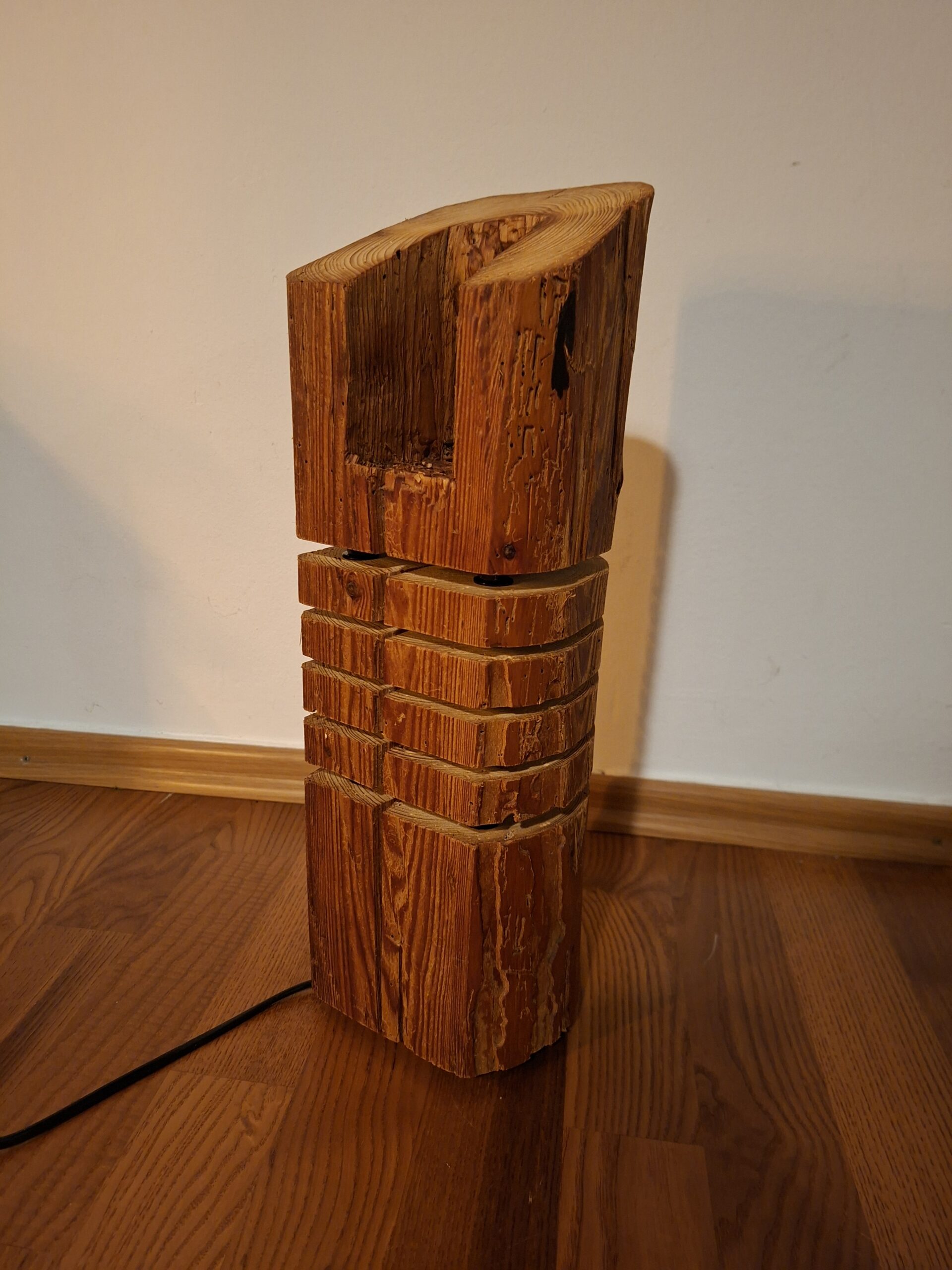 Altholz-Balken „Etagen-Leuchte“ #Exemplar_E